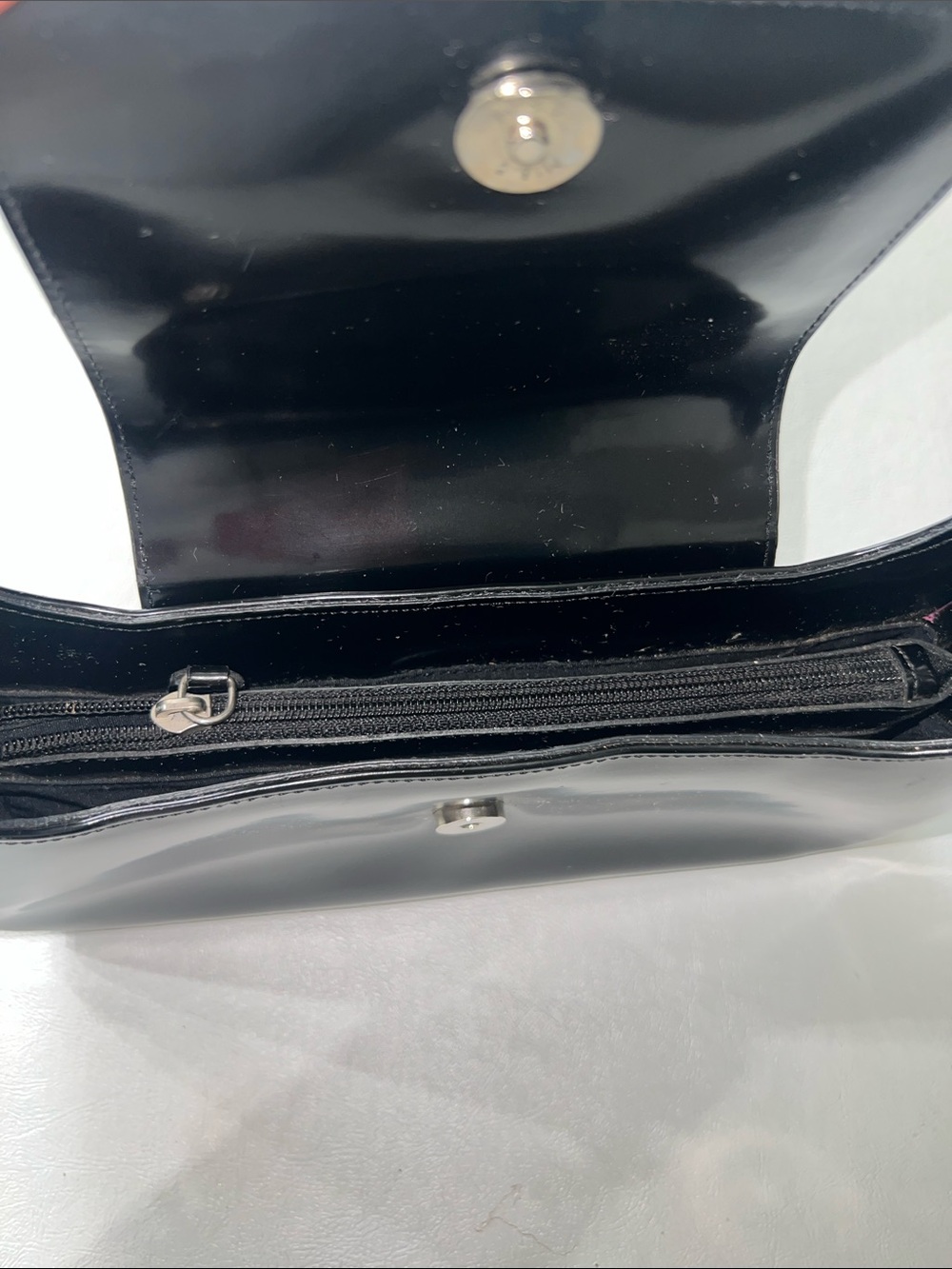 kate spade Black Patent Leather Shoulder Bag with Flap - Picture 4 of 4